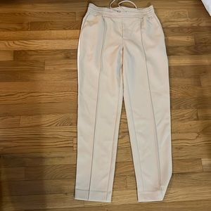 Khaki colored slacks